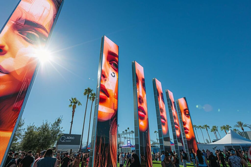 Totems personnalisés : des phares pour votre événement