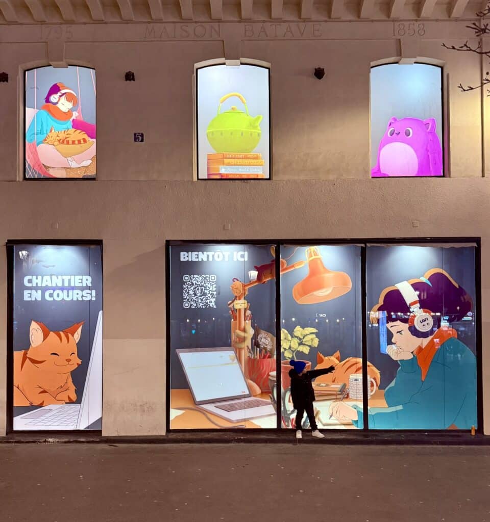 installation devanture de magasin