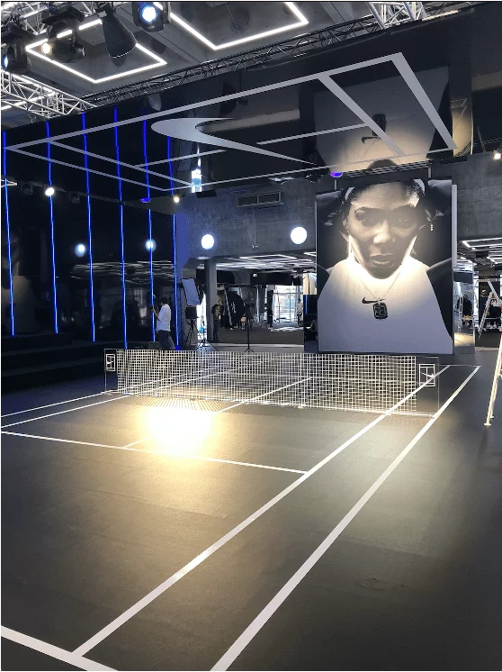 sticker de sol publicitaire impression paris nike