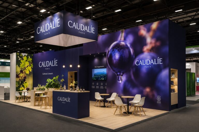 stand caudalie salon professionnel impression